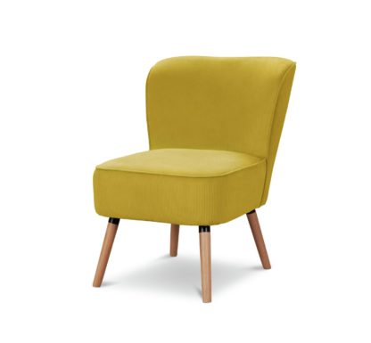 An Image of Habitat Eppy Fabric Accent Chair - Yellow