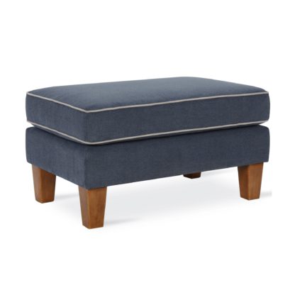 An Image of Bowen Chenille Ottoman Grey