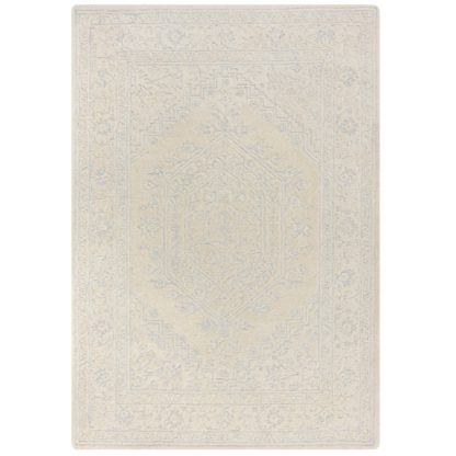 An Image of Traditional Lux Wool Rug Ivory