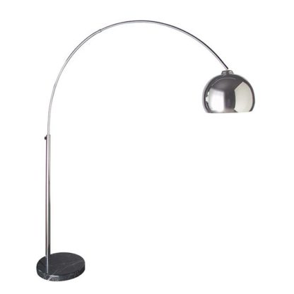 An Image of Large Extending Chrome Arc Floor Lamp