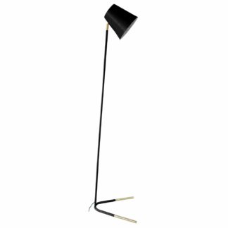 An Image of Gold Dipped Black Floor Lamp