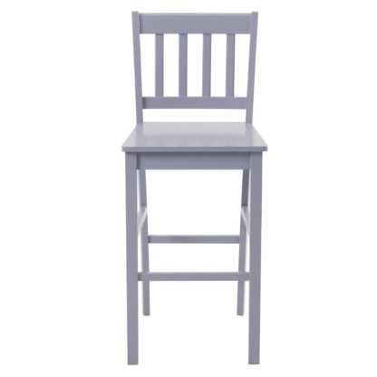 An Image of Brixton Bar Stool Grey Grey