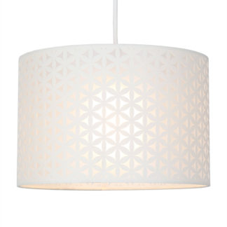 An Image of Lucia Flower Lamp Shade - Cream - 30cm