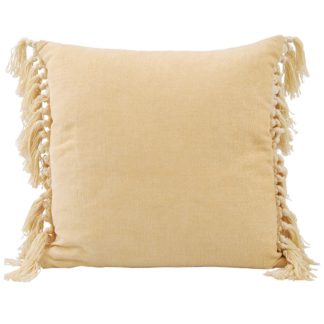 An Image of Cream Fringed Cushion