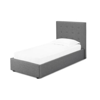An Image of Lucca Lift Single Bed - Grey