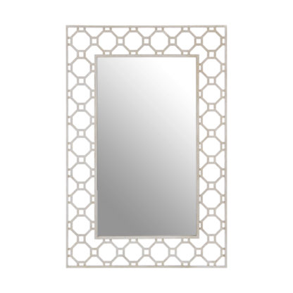 An Image of Zara Arabesque Wall Mirror - Silver