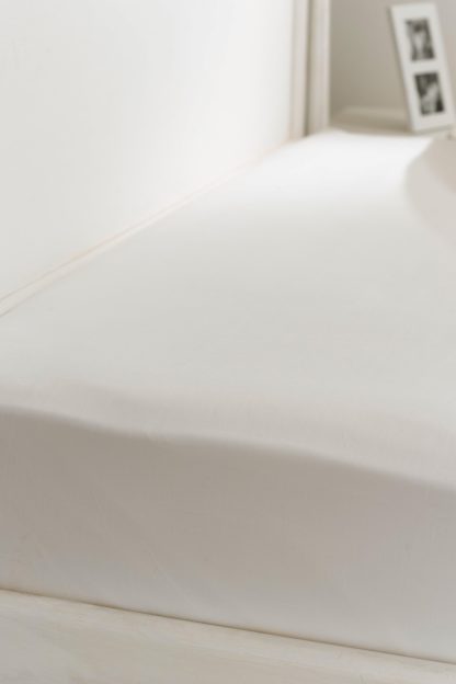 An Image of 400tc Cotton Sateen Superking Fitted Sheet