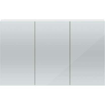An Image of Balterley Duplex 1350 Mirror Cabinet - Gloss White