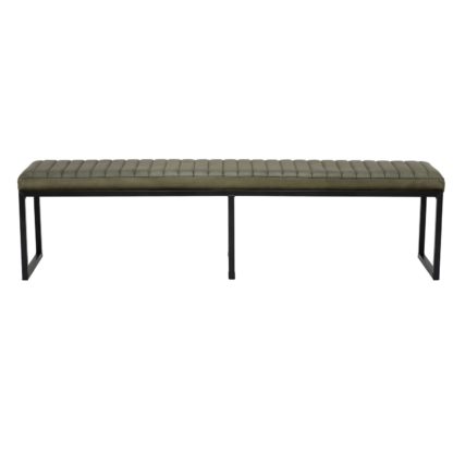 An Image of Brutus 180cm Leather Bench