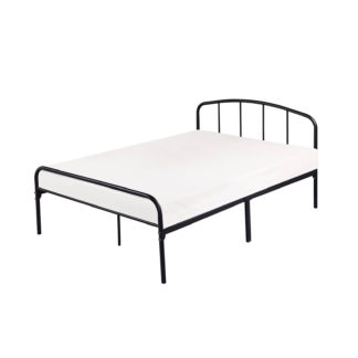 An Image of Milton Small Double Bed Frame - Black