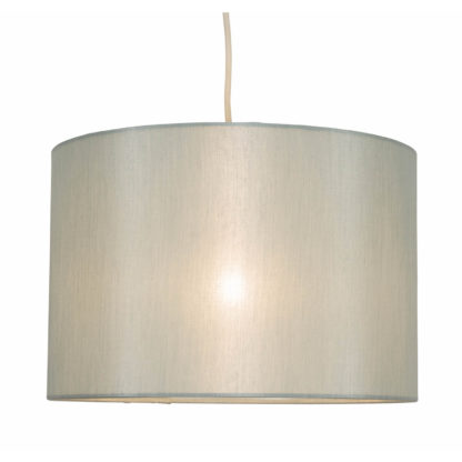 An Image of Ella Simple Drum Lamp Shade - Cream