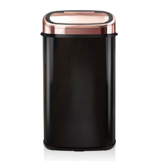 An Image of Tower 58L Sensor Bin - Rose Gold & Black