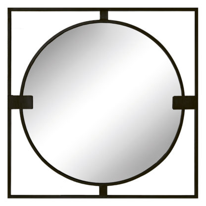 An Image of Black Square Mirror