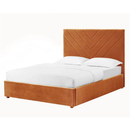 4fe505a7e4c8a5803dd06d7fbd81fc140f086b2962b32674c1ce670ccf7d3635.jpg An Image of Islington Double Bed - Burnt Orange