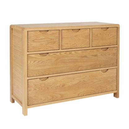 An Image of Ercol Bosco 5 Drawer Wide Chest
