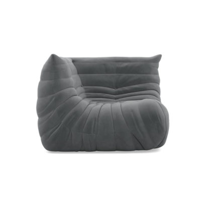 An Image of Ligne Roset Togo Corner Seat Alcantara Goya Red