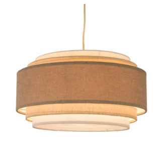 An Image of Sienna 5 Tier Easy Fit Pendant Lamp Shade - Natural