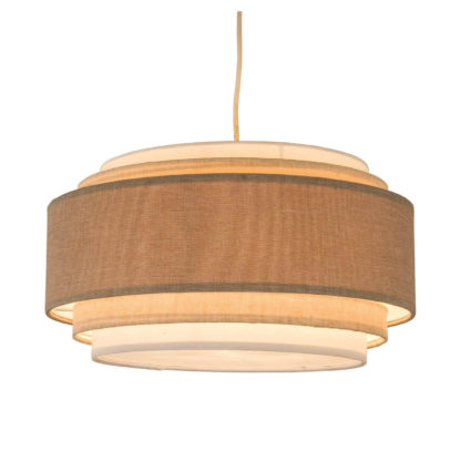 An Image of Sienna 5 Tier Easy Fit Pendant Lamp Shade - Natural