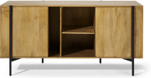 An Image of Morland Wide Sideboard, Light Mango Wood