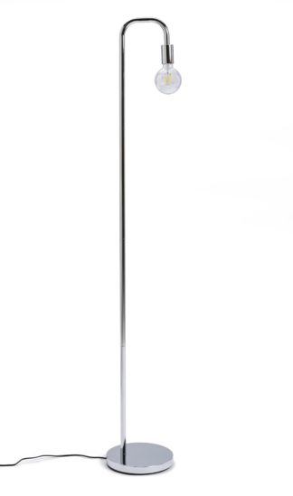 An Image of Habitat Rayner Floor Lamp - Chrome