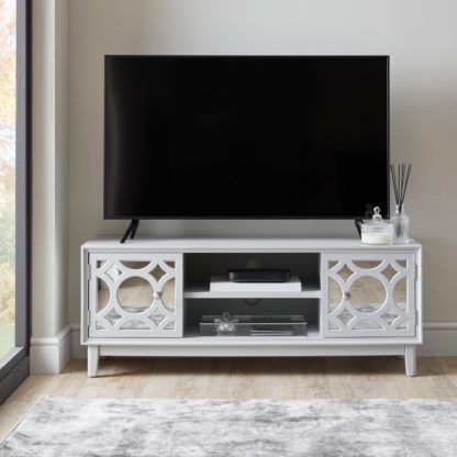 An Image of Delphi Grey TV Unit Light Grey