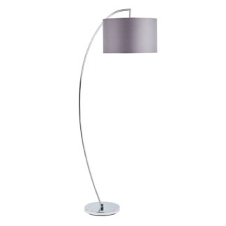 An Image of Bella Chrome Arc Floor Lamp