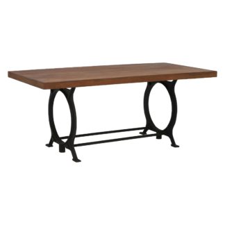 An Image of Little Tree Furniture Hyatt Canning Dining Table, Dark Finish