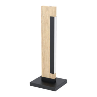 An Image of EGLO Camacho Modern Wood and Steel Table Lamp