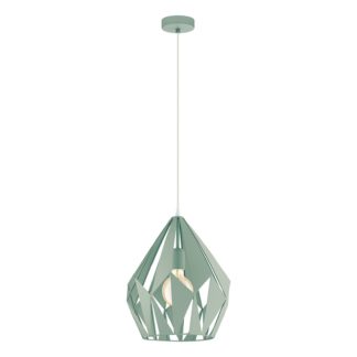 An Image of Eglo Carlton-P Geo Pendant - Green