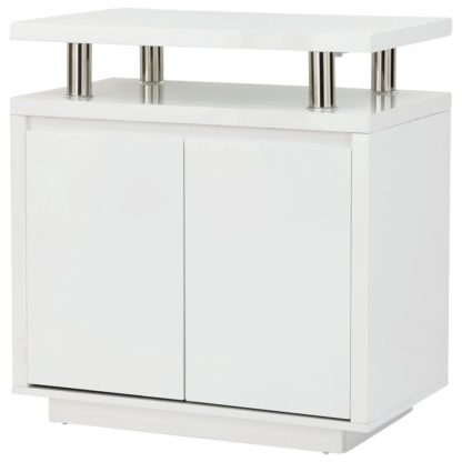 An Image of Polar 2 Door Sideboard - White Gloss