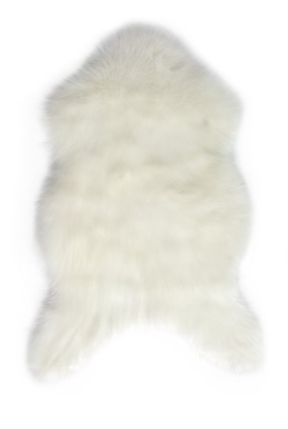 An Image of Habitat Faux Sheepskin Rug - 60x90cm - Dove Grey