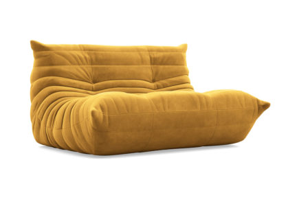 An Image of Ligne Roset Togo Small Settee Alcantara Goya Red