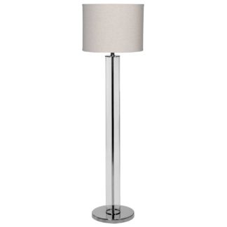 An Image of Glass Tube Floor Lamp, Natural Shade