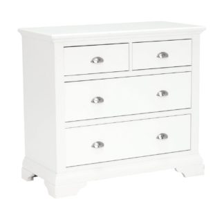 An Image of Carrington 2+2 Drawer Chest, White