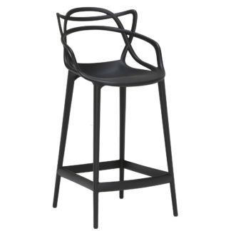 An Image of Kartell Masters Bar Stool, Black