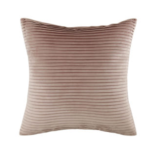 An Image of Folded Velvet Cushion - Blush