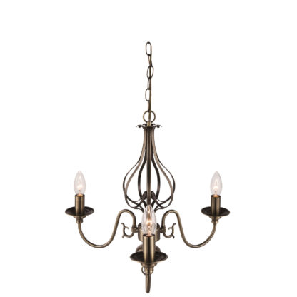 An Image of Piper 3 Light Antique Brass Pendant