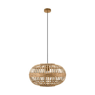 An Image of Eglo Amsfield Pendant Light - Brown