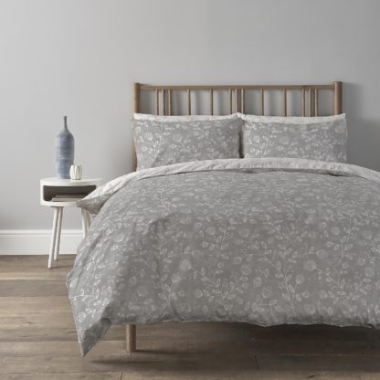 An Image of Copenhagen Home Elias Reversible Bedset - King - Silver