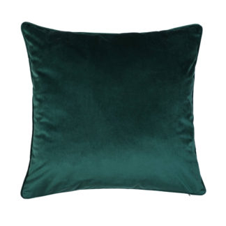 An Image of Velvet Cushion - Emerald