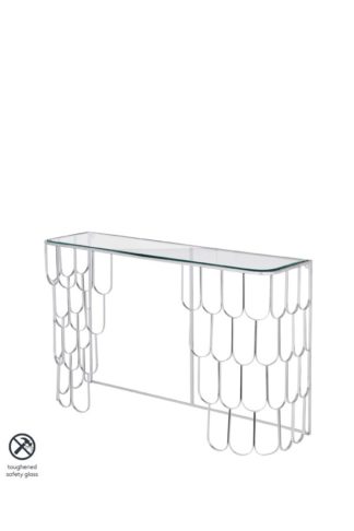 An Image of Pino Silver Console Table