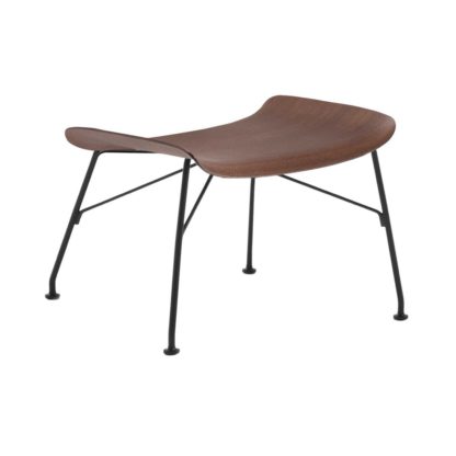 An Image of Kartell Smartwood Footstool, Dark Wood