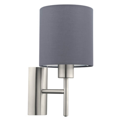 An Image of Eglo Pasteri Wall Light - Satin Nickel