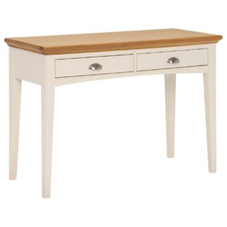 An Image of Carrington Dressing Table, Ivory and Oak