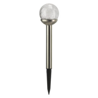 An Image of Crackle Ball Solar Stake Light 8cm