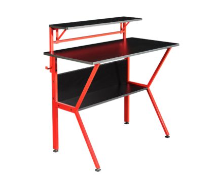 An Image of Virtuoso Outlaw Gaming Desk - Black & Red