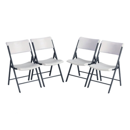 An Image of Lifetime Ultimate Comfort Folding Chair (Pack of 4)