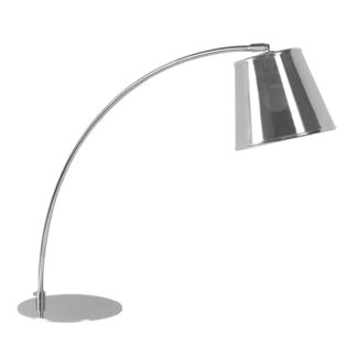 An Image of Chrome Table Lamp with PVC Shade