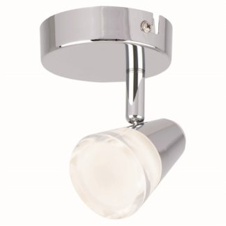 An Image of Rhea Single Lamp Spotlight, Polished Chrome