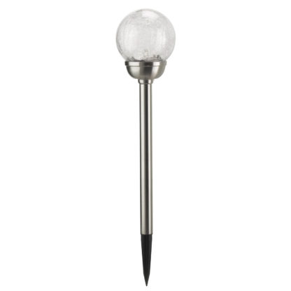 An Image of Crackle Ball Solar Stake Light 8cm